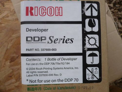 New OEM Ricoh 337600-003 DDP Series Developer SEALEDqty