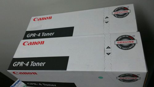 4 Genuine Canon Brand New GPR-4 Toner Black Cartridge