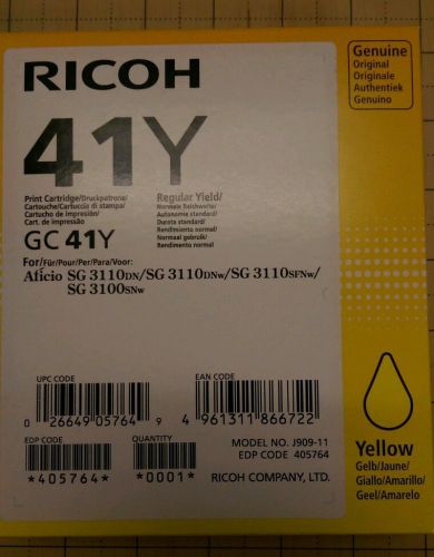 Ricoh yellow toner ink GC 41Y SG 3110dn dnw sfnw snw 405764 reg yield