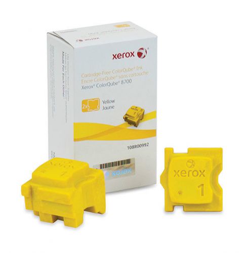 Xerox Yellow ink for Color Cube 8700 printer Pt #108R992 genuine OEM