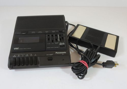 Panasonic RR-830 Cassette Transcriber Dictation Machine w/ RP-2692 Foot Pedal