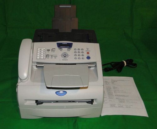 Brother FAX 2820 Laser Plain Paper Fax/Copier Drum is 100%, Low Page Count