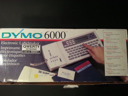 Dymo 6000 elrctronic labelmaker qwerty keyboard for sale