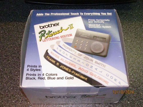 Brother (Model No.PT-6) P-Touch Lettering System Label Maker BRAND NEW (Grey)