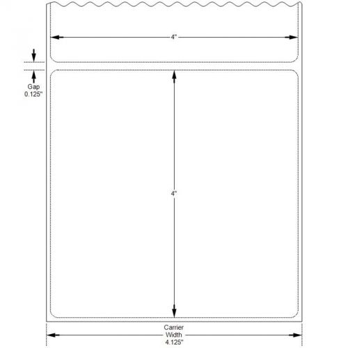 4&#034; x 4&#034; inkjet white semi gloss paper labels to fit primera® lx900 printer for sale