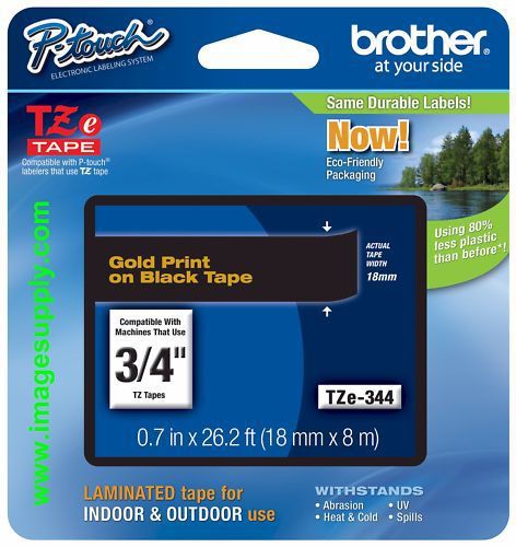 Brother tz344 tz-344 tze344 p-touch tape tze-344 pt-1880 pt-1950 pt-2600 pt-2730 for sale