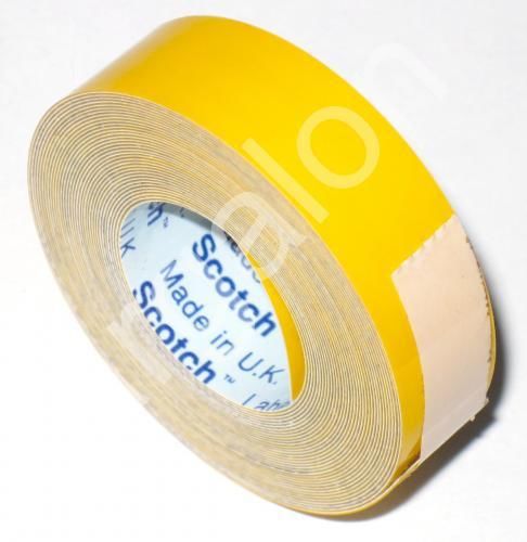 Scotch embossing Tape 760 Glossy Yellow 1/2&#034; x 12 Ft NEW