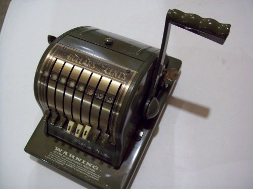 Vintage Paymaster Ribbon Writer Checkwriter Series 8000 with Key