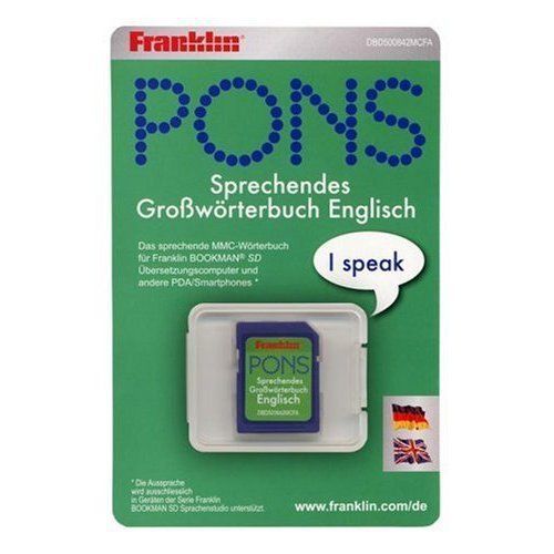 Franklin Bookman SD-Karte. DBD 500842 Englisch: SD Karte mit PONS Grossworterbuch