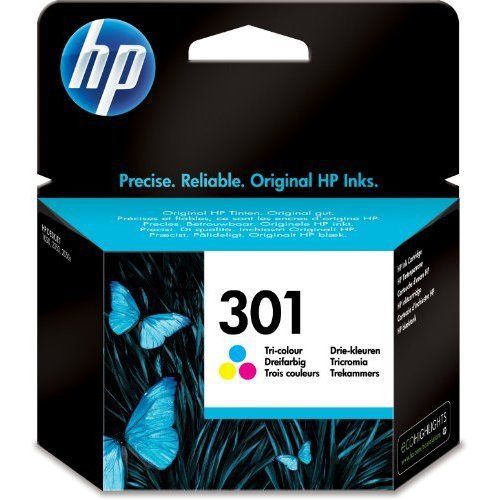HP 301 - Print cartridge - 1 x colour (cyan, magenta, yellow) - 165 pages - blis