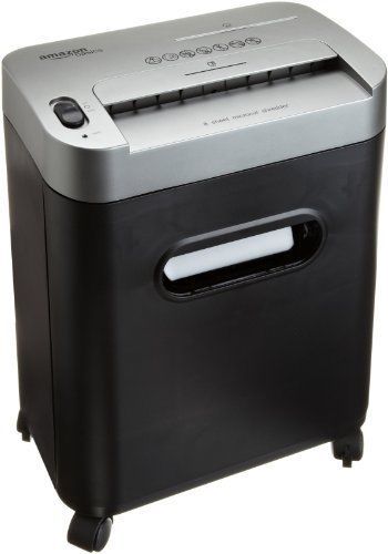 AmazonBasics??8-Sheet Micro-Cut Paper/CD/Credit Card Shredder with Pullout Baske