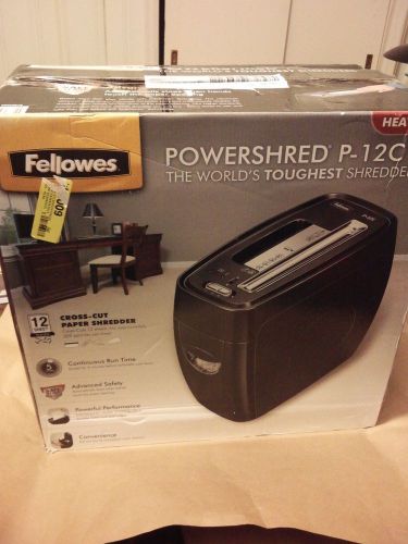 Fellowes power shredder p-12c  crosscut for sale