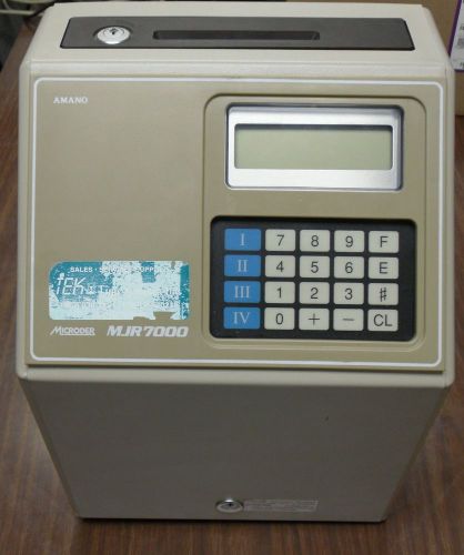 Amano microder mjr7000 time clock for sale