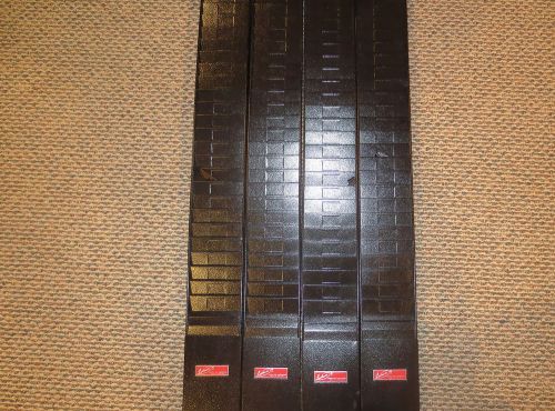 4 Lathem Metal Heavy Duty Time Card Racks---25 slots--brand new--never been used
