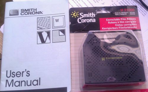 2 New Smith Corona H 21000 Typewriter Ribbons 350 DLE Cartridges &amp; Directions