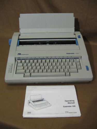 TRIUMPH-ADLER Gabriele 100 Word Processor Typewrighter Made In Germany W Manual