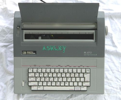 Smith Corona Electronic Typewriter # SL-570 / Keyboard Cover &amp; Personalized