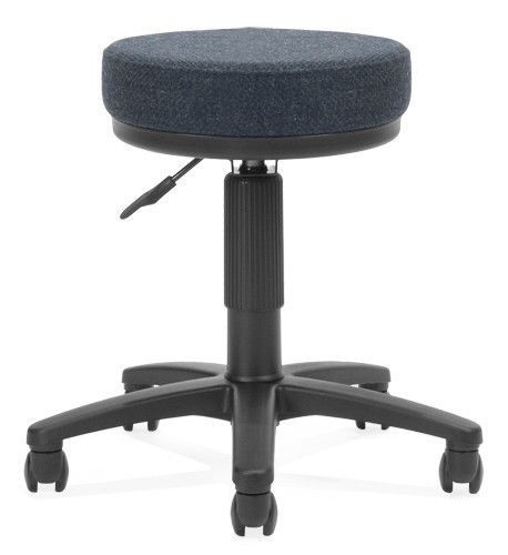 OFM Height Adjustable Drafting Stool with Casters Blue Fabric Not Included