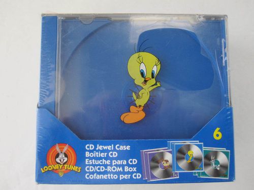 1999 Looney Tunes CD JEWEL CASES 6 Pack Tweedy Tasmanian Devil Bugs Bunny NEW