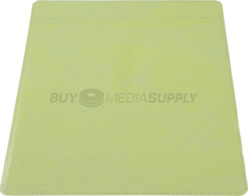 Non woven yellow color plastic sleeve cd/dvd double-sided - 5000 pack for sale