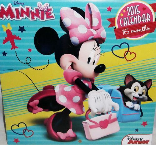 2015 16 Month MINNIE MOUSE 10x10 Kids Wall Calendar NEW SEALED Disney Mickey