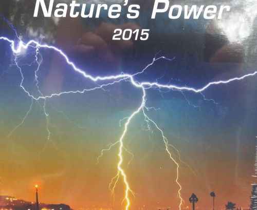 2015 NATURE&#039;S POWER Mini Desk Calendar 7x7 NEW Outdoor Scenic Nature Office