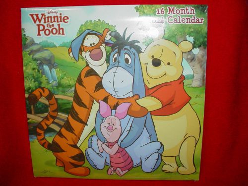 New 2014 WINNIE THE POOH Monthly Wall Calendar Planner 16 Month
