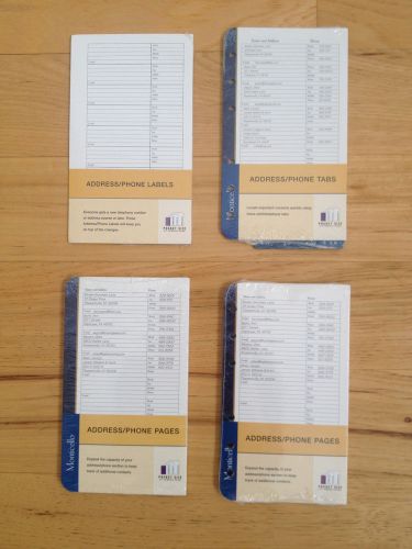 Pocket FRANKLIN COVEY Address Phone Labels Pages Tabs Planner Binder Organizer