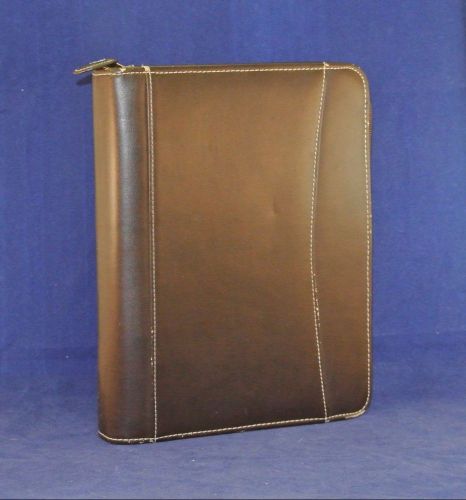 1.25&#034; Rings CLASSIC Leather Franklin Covey Planner / Binder - BROWN