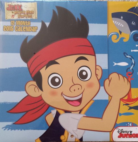 2015 Calendar Disney JAKE AND THE NEVERLAND PIRATES 12 Month 10x10&#034; SEALED