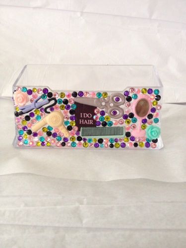 Hair Stylist Business Card Holder Cosmetologist