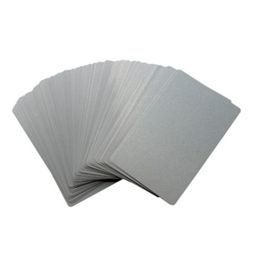 Sublimation blank 8.5x5.4cm silver business card  heat press printing transfer for sale