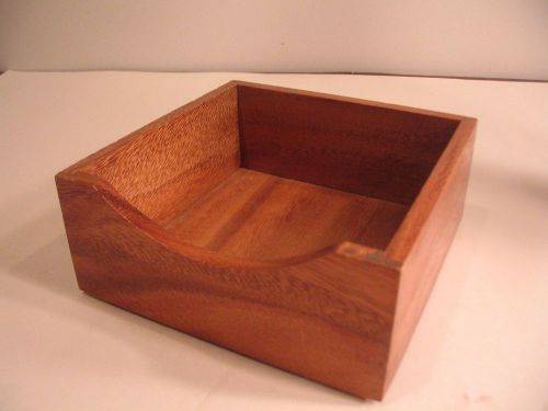 Wood desk caddy - 6&#034; square x 2.5&#034; tall - excellent condition