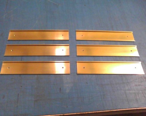 Name plate holders (6) 2x10 wall mount (new) for sale
