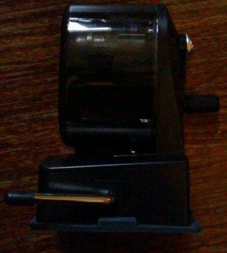 X-Acto 1182 Manual Vacuum Mount Pencil Sharpener, Smoke Black Receptacle, New