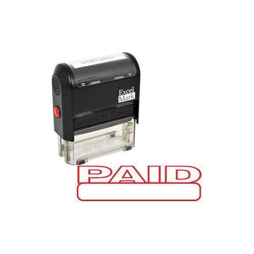 PAID Self Inking Rubber Stamp - Red Ink (42A1539WEB-R) New