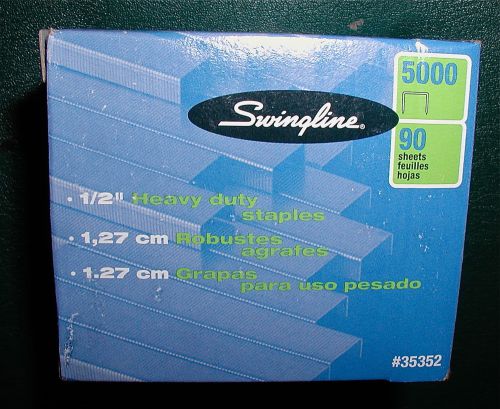 Swingline 1/2&#034; Heavy Duty Staples,2 Box&#039;s 10,000,ACCO, FREE SHIPPING in USA