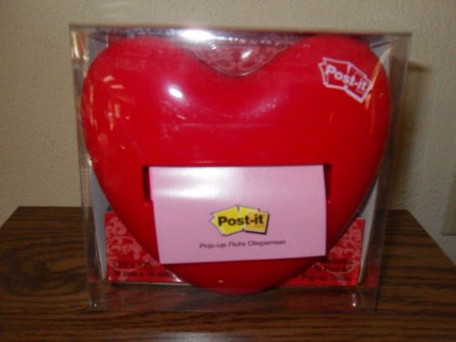 New post it red heart note dispenser free priority insured ship! for sale