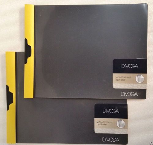 Lot of 2  divoga vertical/horizontal report cover ~ gold for sale