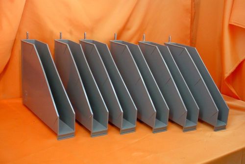 6 Unused Vintage PLAN HOLD Filing System LATERAL FILE COMPARTMENTS #8 DP Gray