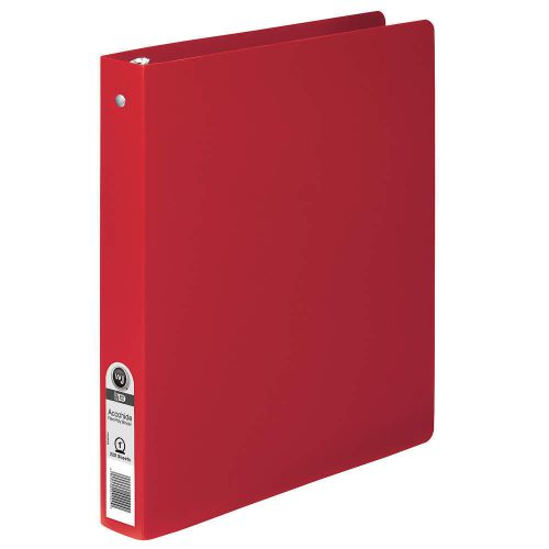 Flex Poly Binder, Round Ring, 1in, Red A7039719A