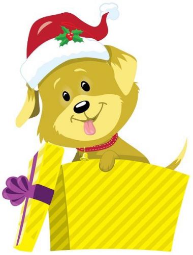 30 Custom Christmas Puppy Personalized Address Labels