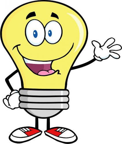 30 Custom Yellow Light Bulb Man Personalized Address Labels