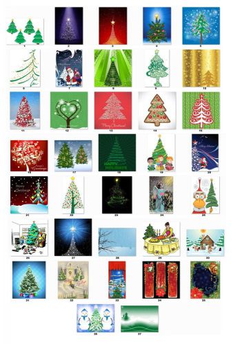 30 Personalized Return Address Christmas Trees Labels Buy 3 get 1 free (cs1)