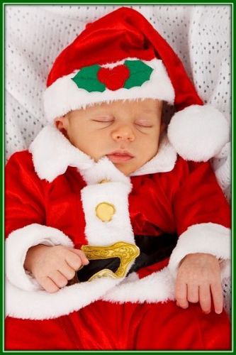 30 Custom Baby Christmas Personalized Address Labels