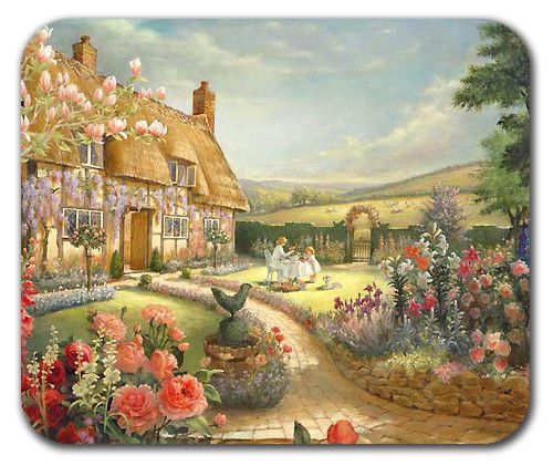 All Things Bright And Country Home Estate Paint Mousepad Mouse Pad Mat