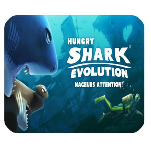 New Custom Mouse Pad Hungry Shark for Gaming