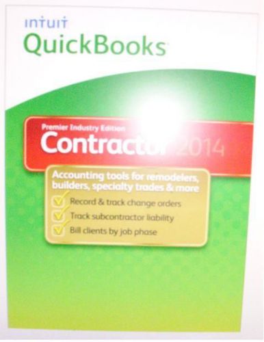 Quickbooks Premier 2014 Contractor Edition