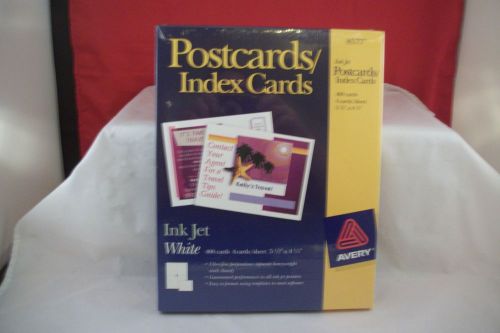 Avery Postcards 400 Inkjet Post Cards Index Stock - White-New 8577- 5.5&#034; x 4.25&#034;