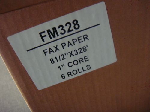 fax paper 6 rolls new in box 328&#039; - guarantee to work